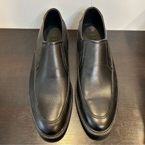 Men’s Leather Slip On Dress Shoes Loafers Black